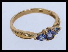 A 9ct gold hallmarked Birmingham dress r