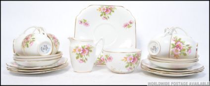 A Duchess 6 person part tea service to include milk jug , sugar bowl etc.
