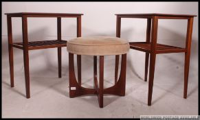 An excellent pair of Danish teak retro 1960's side tables.