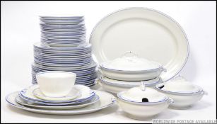 A fabulous early 20th century Shelley dinner service comprising dinner plates, side plates, tureens,