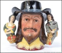 King Charles I D6917 - A Royal Doulton three handled character toby jug No 1517 / 2500 of King