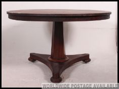 A Victorian mahogany circular tilt top breakfast / loo table.
