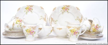 A fabulous chintz pattern ' Empress ' Royal Standard tea service comprising cups, saucers, creamer,