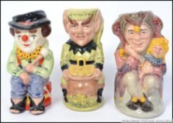 Three Royal Doulton character toby jugs to include Leprechaun D6948 841/2500 ,