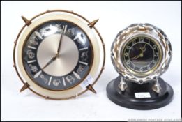 An unusual mid century retro Russian mantel clock.
