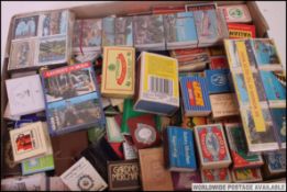 A collection of matches - matchboxes with contents to include Isle of Wight set of 6, Valiant,