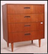 A 1970's retro teak mid century chest of drawers.
