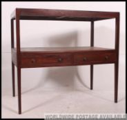 A 19th century mahogany two tier buffet side table.