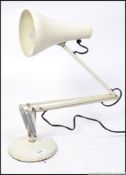 A vintage retro 1960's / 1970's Herbert Terry Anglepoise desk lamp in white,