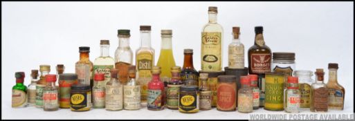 ADVERTISING: A good collection of vintage 1950's (and similar era) advertising cartons / bottles /