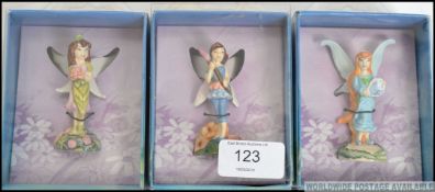 A collection of three Royal Doulton Walt Disney miniature Fairies to include Bess miniature,