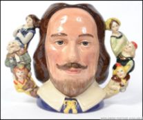 William Shakespeare D6933: A Royal Doulton twin handled character toby jug 1486/2500.