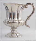 A William IV 19th century silver cup / mug, by Joseph Angell I & John Angell I,