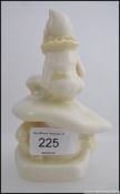 Belleek Leprechaun figurine with Cob Lustre accents. Marked with green Belleek stamp 4 1/2