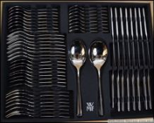 A fantastic contemporary canteen of cutlery by WMF of Germany,