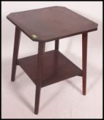 An Edwardian painted oak two tier tavern table, taken from a Sgt's mess some years ago in Devon,