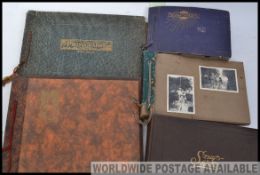 1930/40s Five photo albums of family UK & overseas journeys. Inc good views of TRINIDAD.