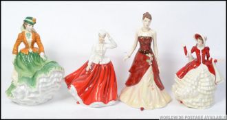 A group of 4 Royal Doulton figures to include Collectors Club Nicole HN4112 , Pretty Lady Gail ,