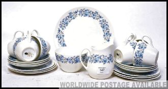 A Wedgwood Petra pattern part tea service.