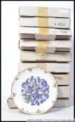 A collection of nine Royal Albert collector plates from the series 