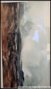 Phyllis Del Vecchio - Framed and glazed Water colour on paper of an Irish peat bog by Phyllis Del