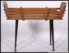 A 1970's retro teak garden plant stand.