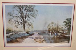 After Terence Cuneo Limited edition framed and glazed print entitled ' Finger of Frost ' being