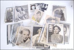 AUTOGRAPHS: A fascinating collection of vintage early film star photographs and autographs.