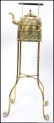 A stunning 19th century Arts& Crafts spirit kettle and stand.