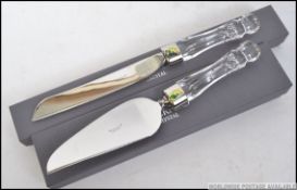A wonderful unused still boxed Waterford crystal Bridal knife along with a Waterford Crystal unused