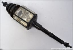 A 19th century antique Victorian large hackney carriage lamp,