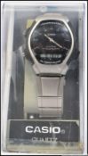 A retro Casio quartz Illuminator Alarmchrono dual time wristwatch complete in the original case