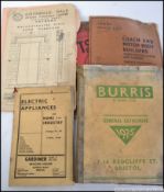 A collection of vinage trade catalogues from the earlier part of the 20th century to include Fred