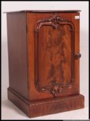 A Regency 19th century mahogany pedestal cabinet.