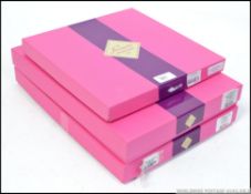Three boxed unused Le Jacouard Francais tablecloths,