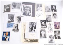 Autographs; A collection of autographs,