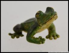 An Austrian cold painted bronze figure of a frog, no makers marks.