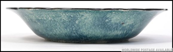 A stunning 20th century Rubens Ware hand painted dish in the pomegranate pattern signed FX Abraham/