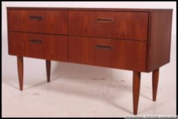 A 1970's retro teak mid century dwarf sideboard chest.