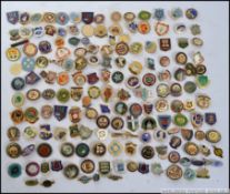 A good collection of 20th century enamel bowling badges.