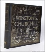 An original cased set of vinyl records of Winstons Memoirs and Speeches by Decca