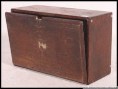 Oak engineers tool box, rectangular form,