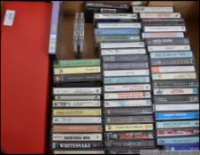 A collection of cassette tapes dating from the 1980's to include The Sisters of Mercy, Van Halen,