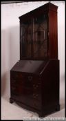 A good reproduction Georgian style Bureau Bookcase,