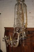 A vintage 20th century electric chandelier,