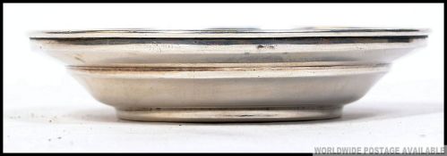 A good silver hallmarked wine coaster bearing hallmarks for Birmingham?,