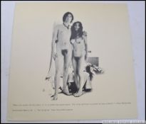 John Lennon - John Lennon / Beatles and Yoko One Two Virgins long play vinyl album
