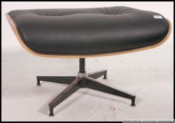 A Charles & Ray Eames / Herman Miller model 671 style footstool, originally designed circa 1958,
