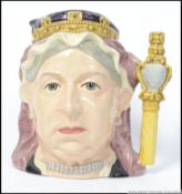 Queen Victoria D6816: A Royal Doulton character toby jug.