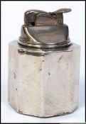 A 20th century silver sterling table-top cigarette lighter marked to the base for Tiffany & Co.